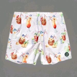 Psycho Tuna Men’s Size Medium NWT Board Shorts Swimwear  Tropical Cocktails